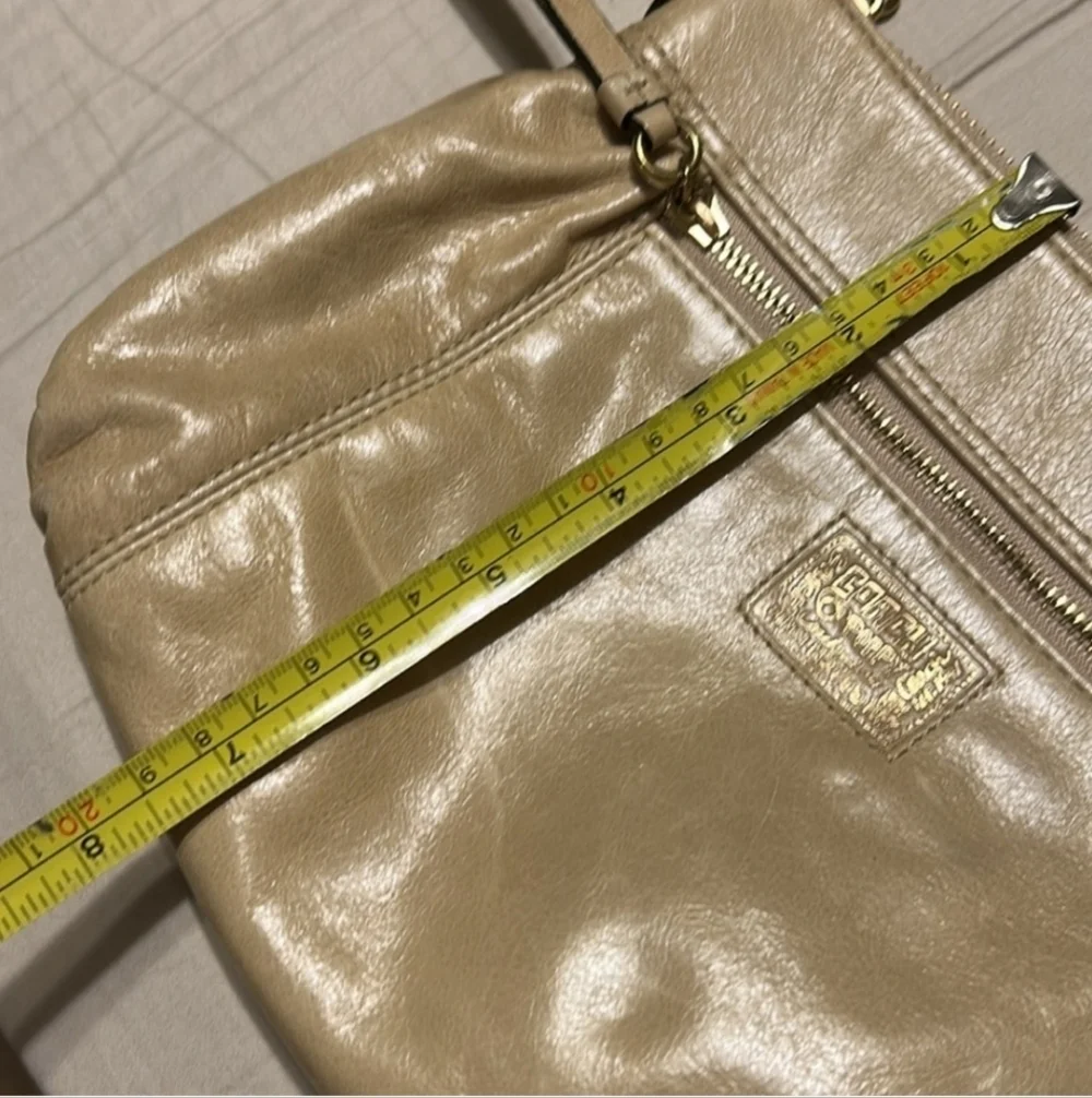 Coach Poppy Cream Leather Crossbody Bag